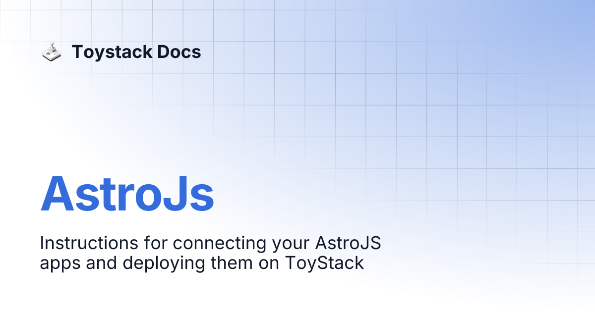 AstroJs | Toystack Docs